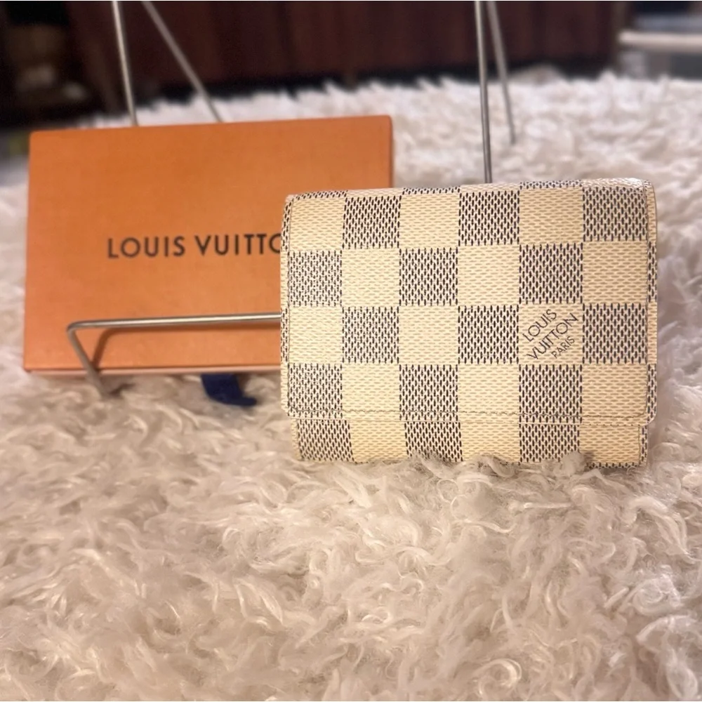 LOUIS VUITTON Damier Azur Card Holder Wallet - Picture 4 of 15